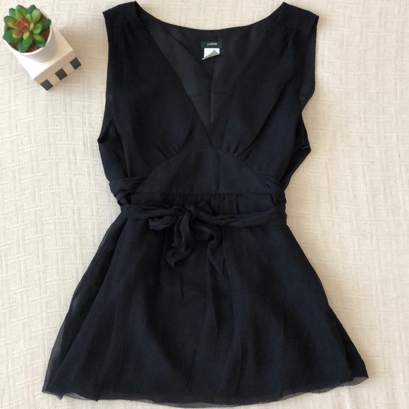 J. Crew Tops - 100% Silk J Crew Sleeveless Top w/ Empire Waist